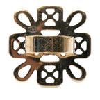 Chanel CC Logo Ring Gold Pink Plated Rhinestone — view 3