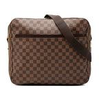 Louis Vuitton Damier Dorsoduro Crossbody Shoulder Bag Brown Leather