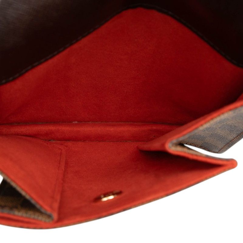Louis Vuitton Damier Pimlico Shoulder Bag Brown Leather — view 4