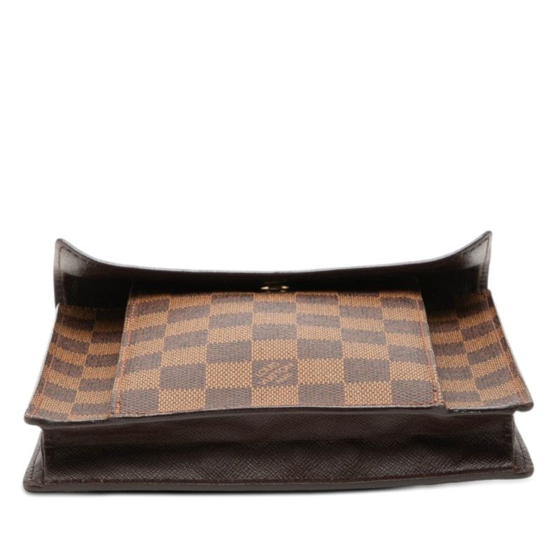 Louis Vuitton Damier Pimlico Shoulder Bag Brown Leather — view 3