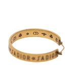 Dior J'adior Tribal Hoop Earrings Gold Plated — view 4