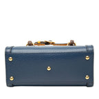Gucci Bambu Diana Mini Tote 2-Way Shoulder Bag Blue Yellow Leather — view 3