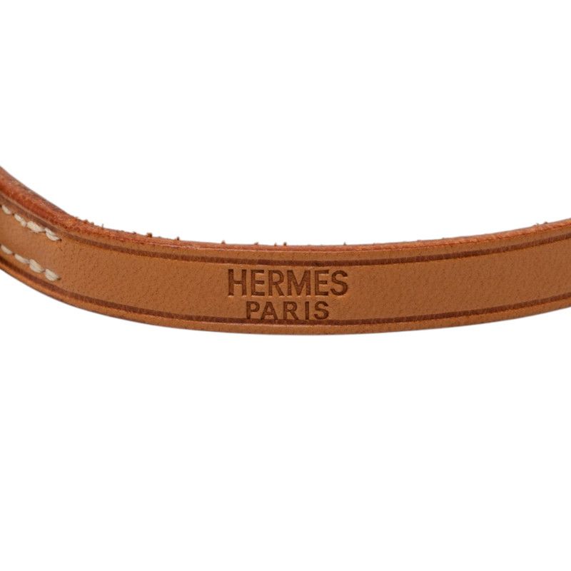 Hermes Hapi 3 Long Bracelet Quadruple Strand Brown Leather — view 6