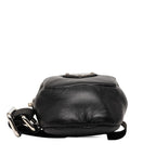 Prada with Elastic Band Mini Pouch Black Leather — view 3