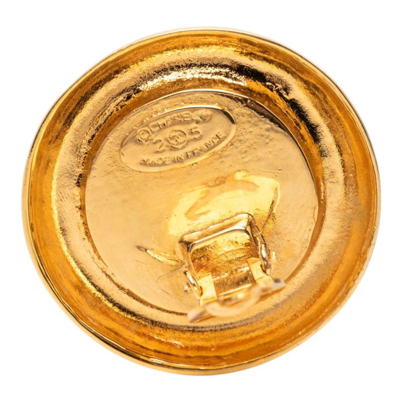 Chanel 31 Rue Cambon Vintage Earrings Gold Plated Faux Pearl — view 3