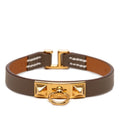 Hermes Rival Mini Bracelet Etoupe Leather