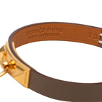 Hermes Rival Mini Bracelet Etoupe Leather — view 6