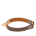 Hermes Rival Mini Bracelet Etoupe Leather — view 5