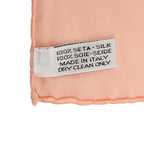 Chanel CC Logo Camellia Scarf Pink Beige Silk — view 5