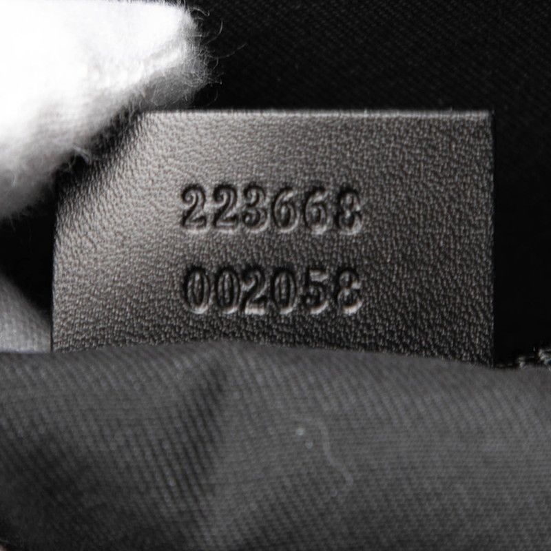 Gucci Diamante Tote Shoulder Bag Black Leather — view 6