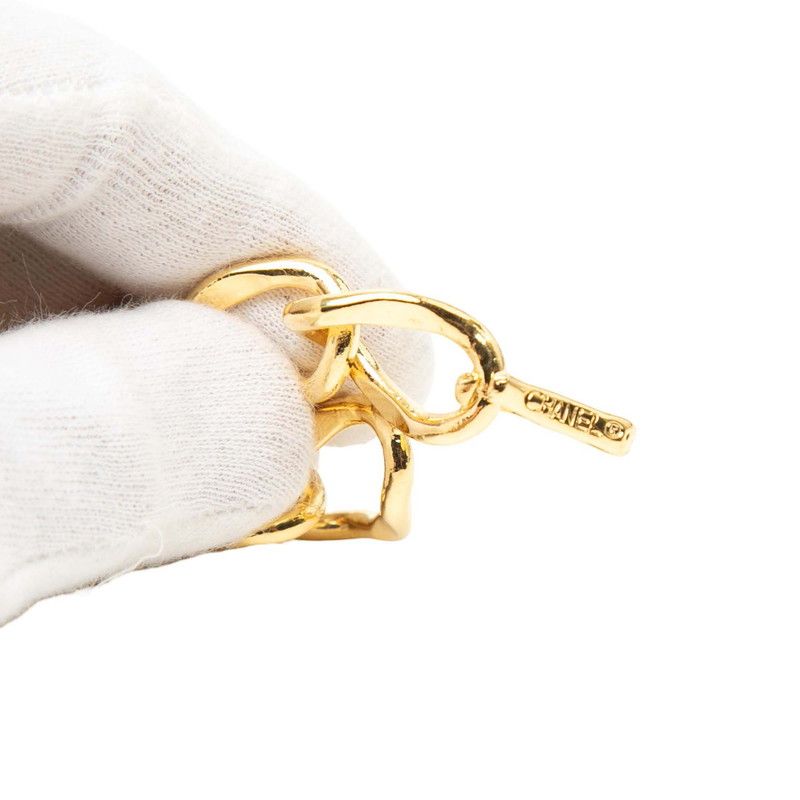 Chanel CC Logo Rue Cambon Paris Vintage Chain Belt Double Strand Gold Plated — view 3