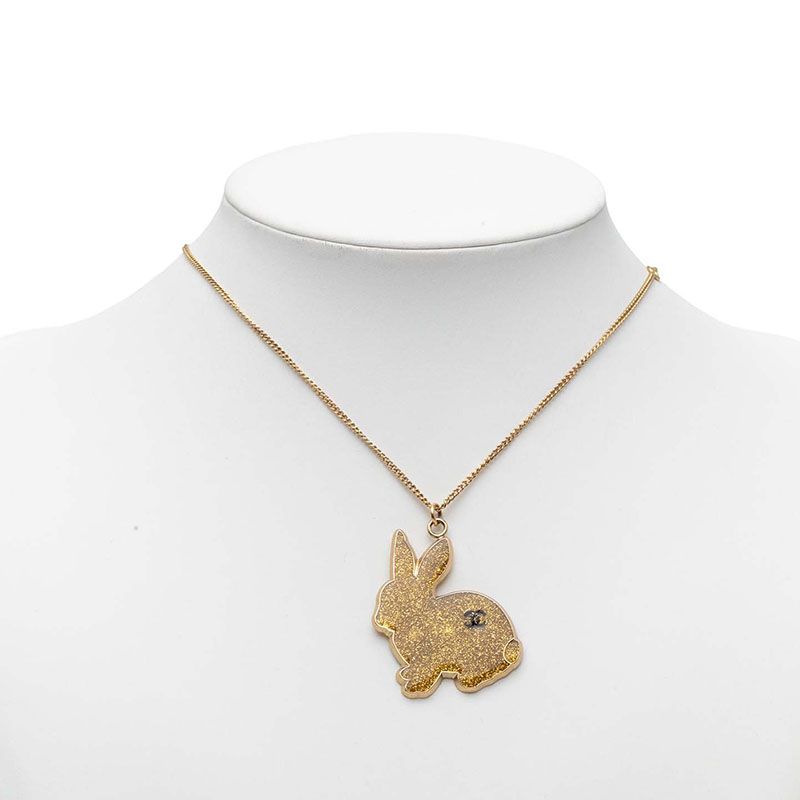 Chanel Rabbit CC Logo Pendant Gold Plated — view 5