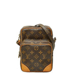 Louis Vuitton Monogram Amazon Crossbody Shoulder Bag Brown Leather