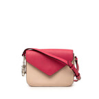 Diorissimo Promenade Envelope Crossbody Shoulder Bag Beige Pink Leather
