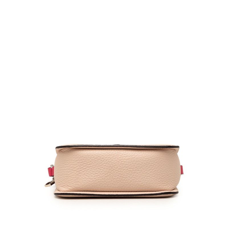 Diorissimo Promenade Envelope Crossbody Shoulder Bag Beige Pink Leather — view 3