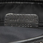 Dior Trotter Saddle Handbag Shoulder Black Gray Canvas Leather — view 6