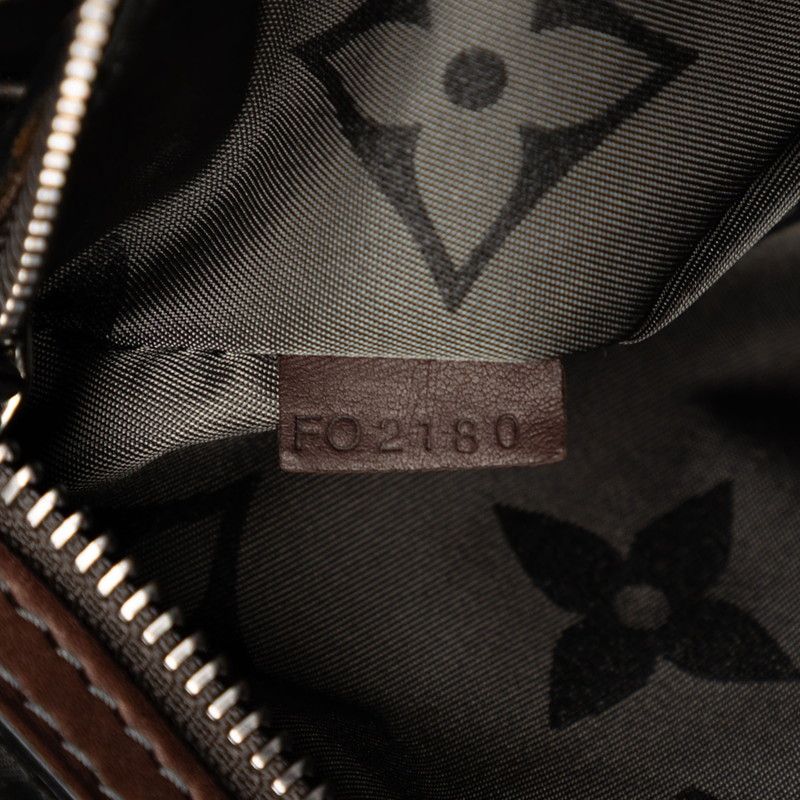 Louis Vuitton Shaco Tote Shoulder Bag 2-Way Gray Brown Canvas Leather — view 7