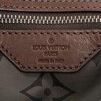 Louis Vuitton Shaco Tote Shoulder Bag 2-Way Gray Brown Canvas Leather — view 6