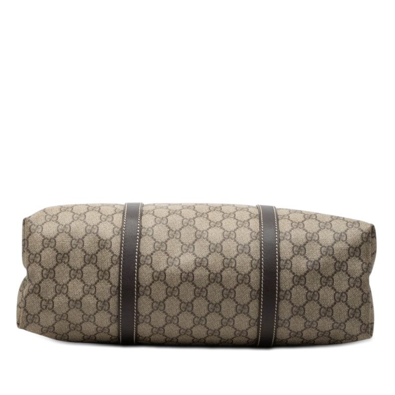 Gucci GG Supreme Tote Beige Brown Leather — view 3