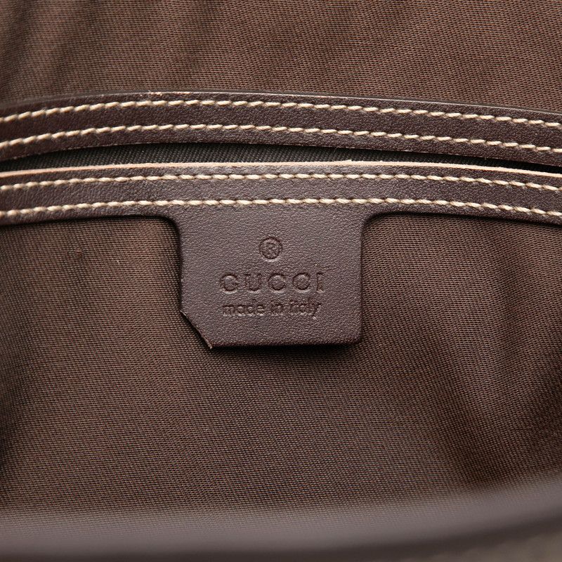 Gucci GG Supreme Tote Beige Brown Leather — view 5
