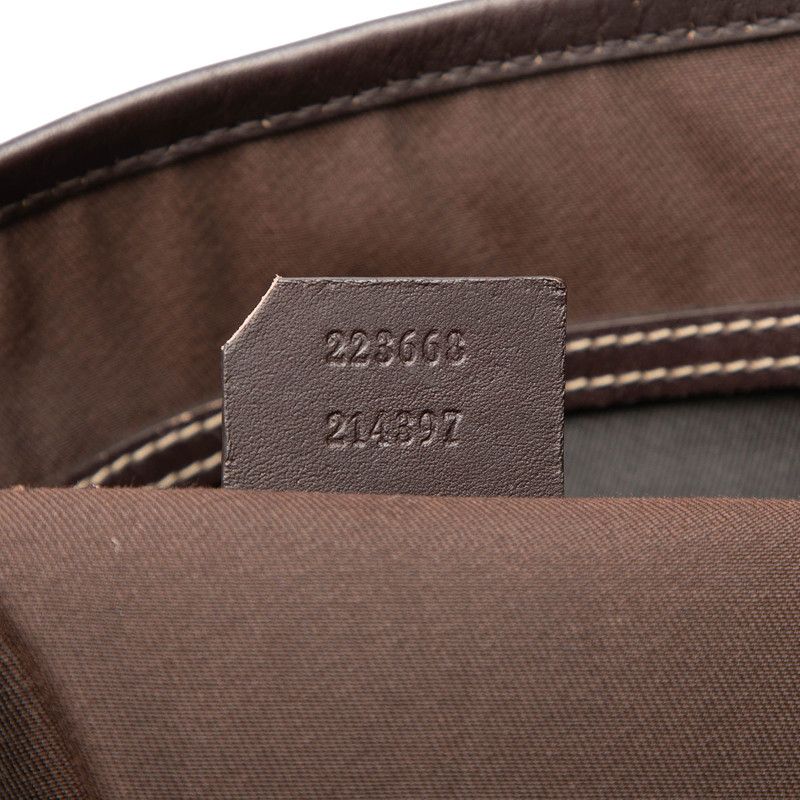 Gucci GG Supreme Tote Beige Brown Leather — view 6