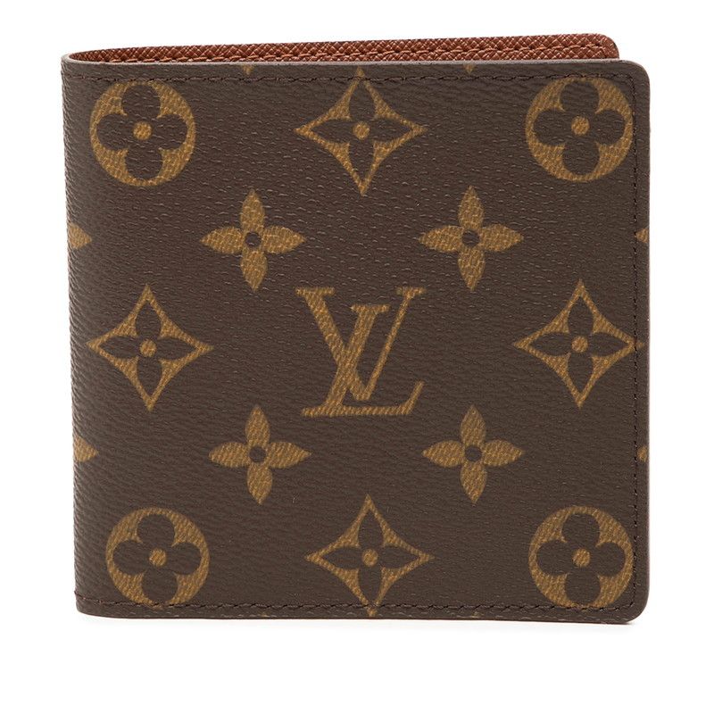 Louis Vuitton Monogram Portefeuille Marco Bifold Wallet Brown Leather
