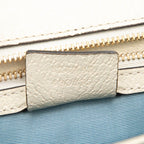 Gucci Sylvie Bi-&star Sherry Line Shoulder Bag Ivory Gold Leather — view 6