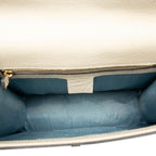 Gucci Sylvie Bi-&star Sherry Line Shoulder Bag Ivory Gold Leather — view 4