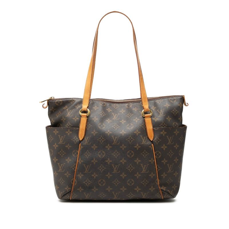 Louis Vuitton Monogram Totally Tote / Shoulder Bag Brown Leather