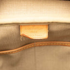 Louis Vuitton Monogram Deauville Handbag Brown Leather — view 5
