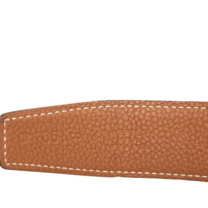Hermes Constance 85 Black Brown Box Calf Togo 1- Belt — view 5