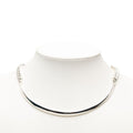 Hermes Book le Cellier Inflexible Necklace 46 Silver