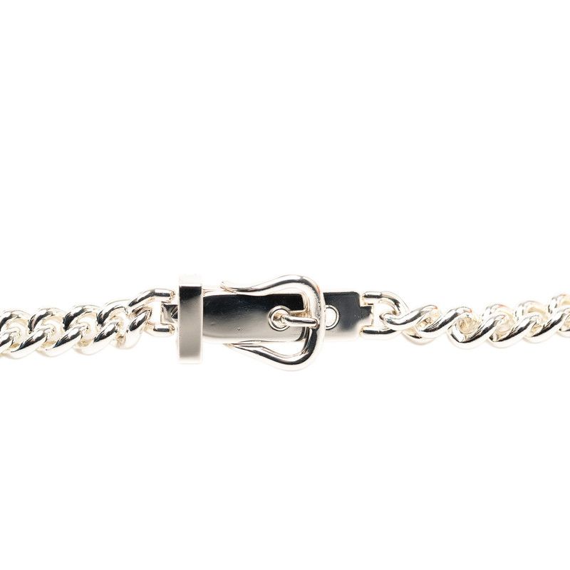 Hermes Book le Cellier Inflexible Necklace 46 Silver — view 3
