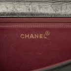 Chanel Quilted CC Logo Crossbody Chain Shoulder Bag Push Lock Black Lambskin — view 5