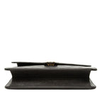 Chanel Quilted CC Logo Crossbody Chain Shoulder Bag Push Lock Black Lambskin — view 3