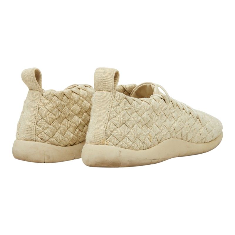 Bottega Veneta Intrecciato Plat Sneakers Low Cut 42 Green Canvas — view 4
