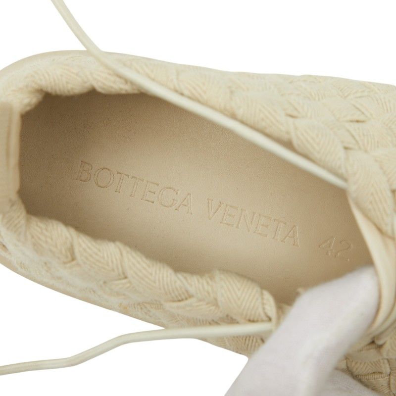 Bottega Veneta Intrecciato Plat Sneakers Low Cut 42 Green Canvas — view 5