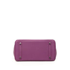 Hermes Birkin 30 Handbag Retourne Anemone Purple Silver Togo — view 3