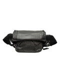 Bottega Veneta Perforated Waist Bag Black Leather