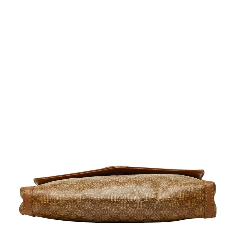 Celine Macadam Shoulder Bag Crossbody Beige Leather — view 3