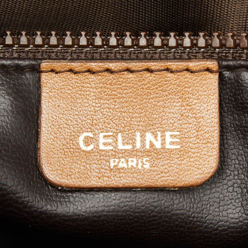 Celine Macadam Shoulder Bag Crossbody Beige Leather — view 7