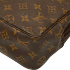 Louis Vuitton Monogram Trousse Toilette 28 Clutch Brown — view 4