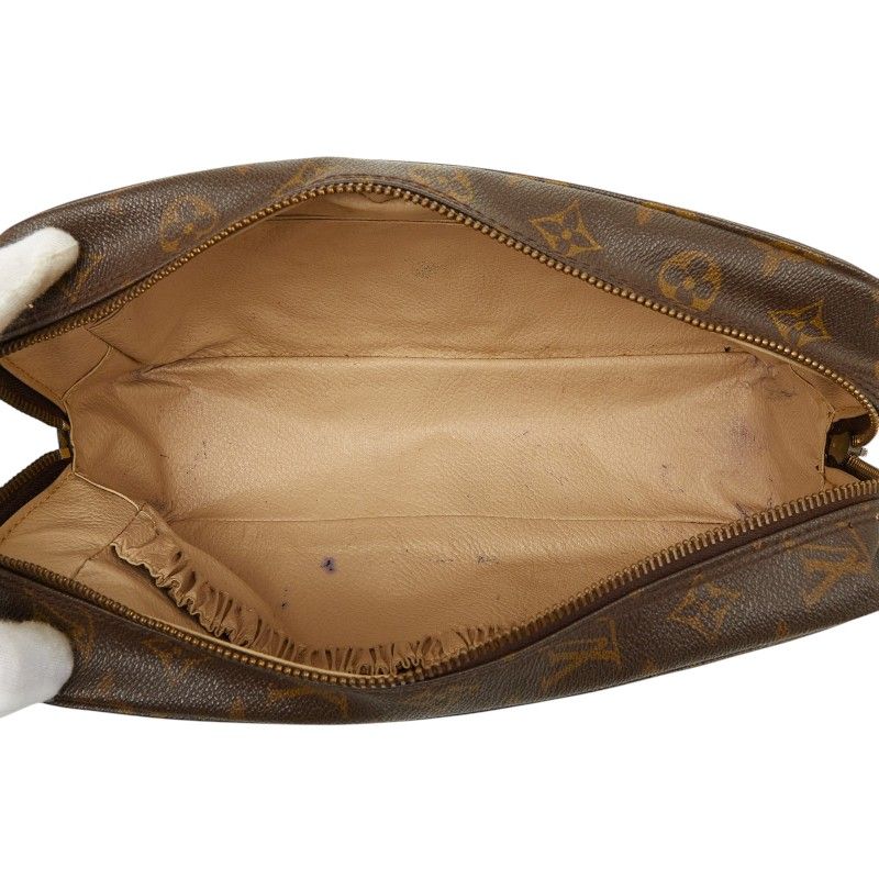 Louis Vuitton Monogram Trousse Toilette 28 Clutch Brown — view 8