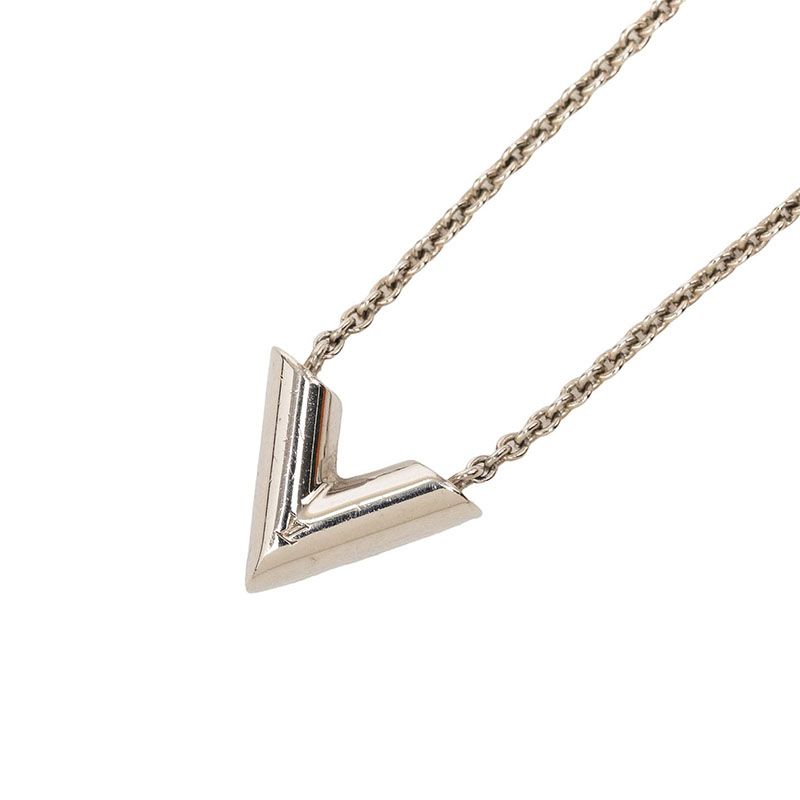 Louis Vuitton Essential Pendant Silver Metal