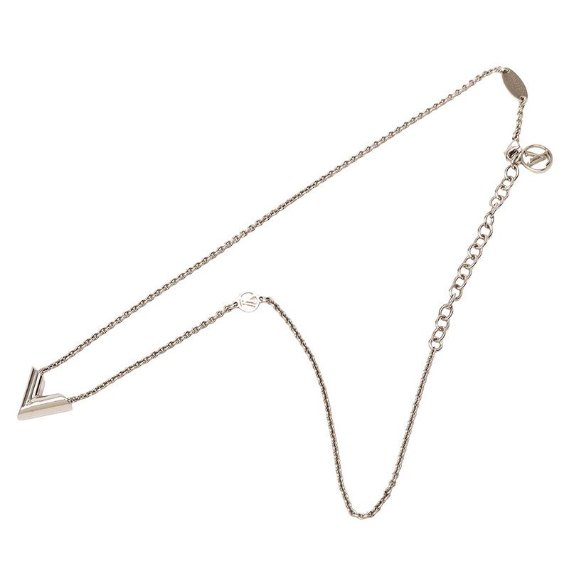 Louis Vuitton Essential Pendant Silver Metal — view 4
