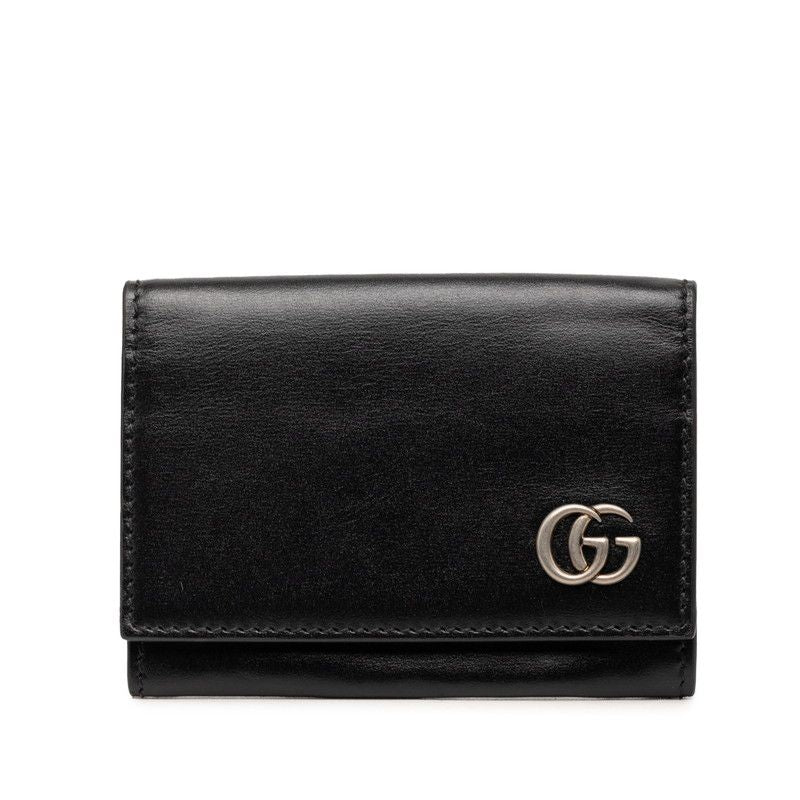Gucci GG Marmont Card Case Black Leather