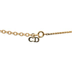 Dior CD Logo Ribbon Motif Necklace Gold Plated — view 3