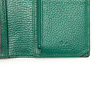 Gucci Interlocking Bicolor Wallet Black Green Leather — view 7