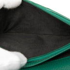 Gucci Interlocking Bicolor Wallet Black Green Leather — view 5