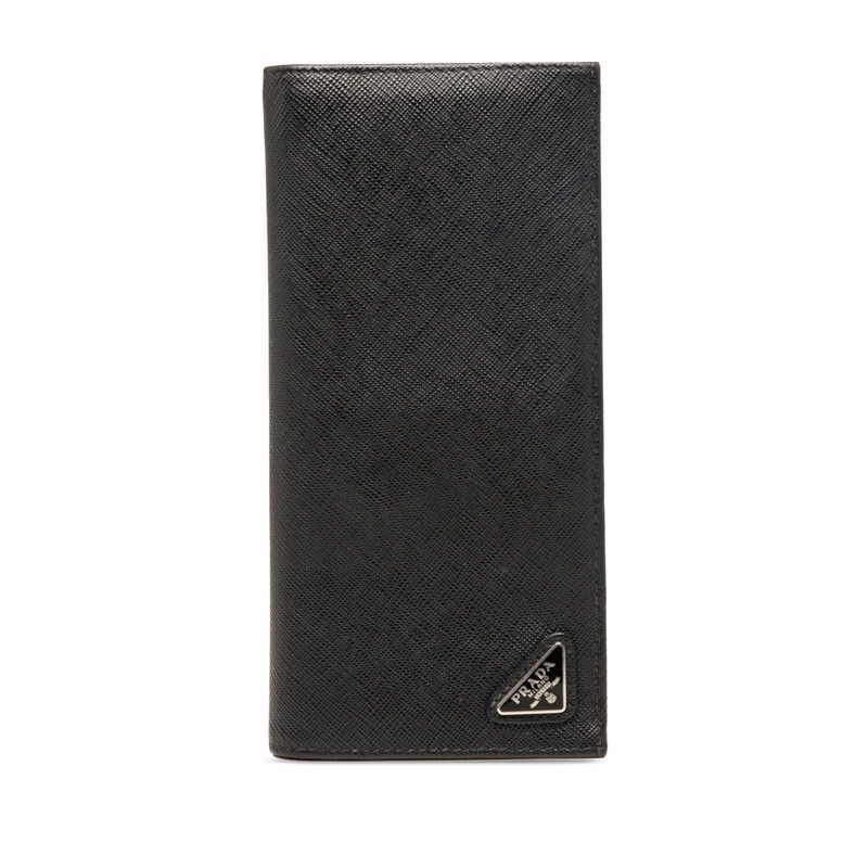Prada Wallet Black Saffiano Leather